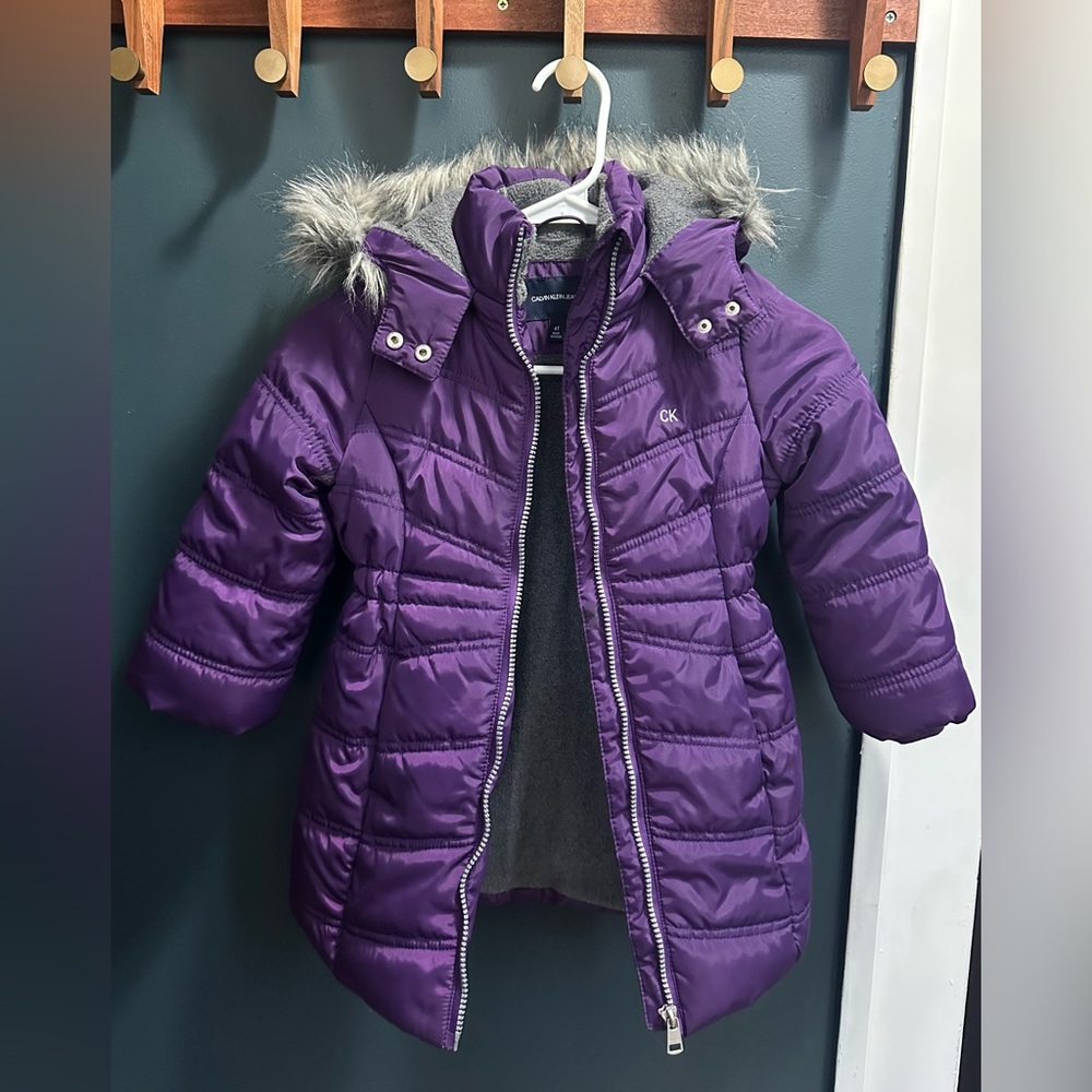 4T girls Calvin Klein winter parka